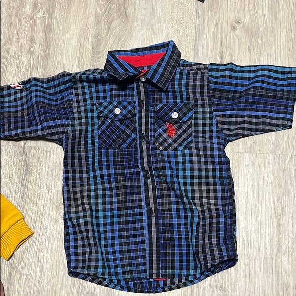 Blue Plaid Kids Shirt - Picture 1 of 1